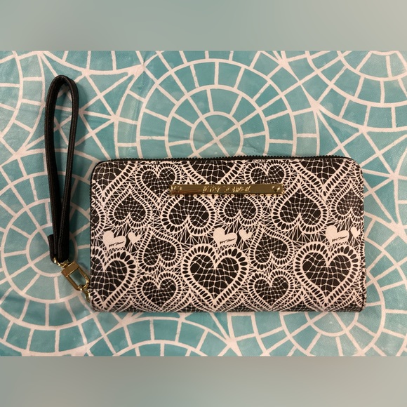 Betsey Johnson Bags Betsey Johnson Full Zip Wallet With Removable